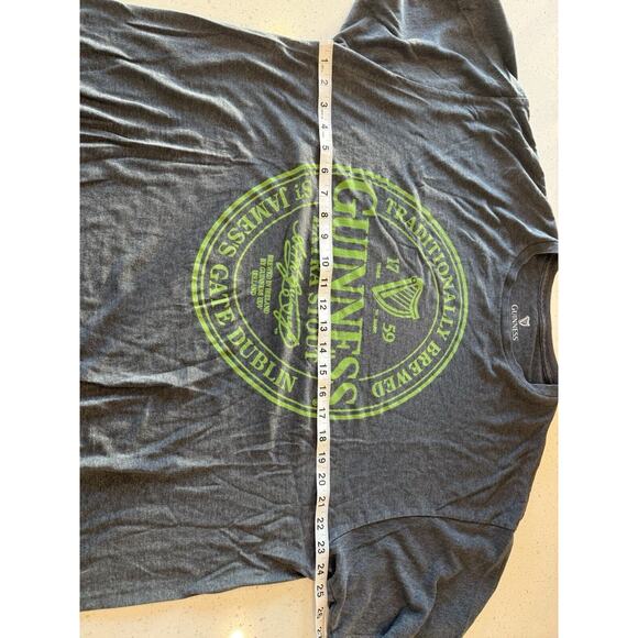 Guinness, Beer T-Shirt, Gray With Green‎ Logo Size XXL - Picture 5 of 9